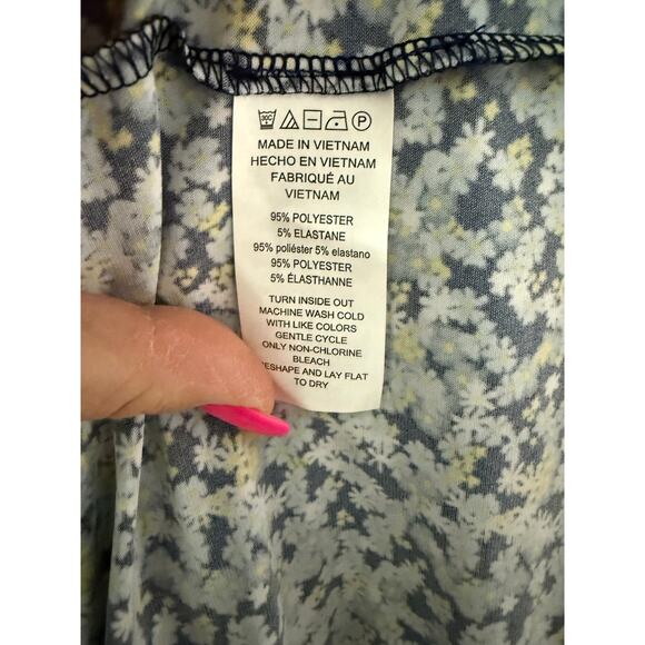 Michael by Michael Kors Preppy Ditzy Floral Dress‎ Multicolor Stretchy Size XS - Picture 9 of 9